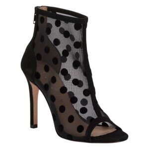 BEAUTIISOLES Made In Italy Tatiana Mesh Peep Toe Heels
